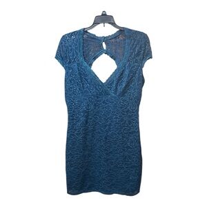 Jump Teal Lace Dress